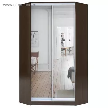 Шкаф – купе угловой «Хит – У – 23 – 4 – 55», 110311032300 мм, зеркало, цвет венге магия