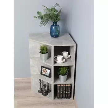 Угловой стеллаж в детскую для игрушек, 580580814 мм, цвет ателье светлое