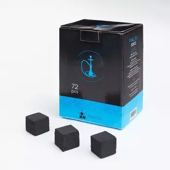Уголь для кальяна Palm Coco, 72 кубика, 25 х 25 мм