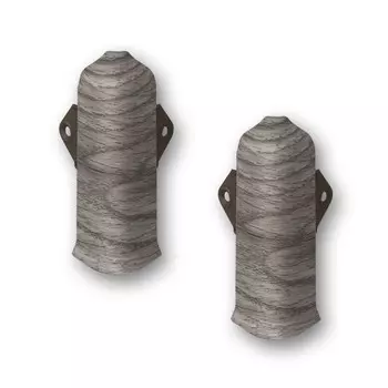 Угол наружный Лексида 80мм с крепежом Дуб пепельный (2шт/блистер)