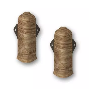 Угол наружный Лексида 80мм с крепежом Дуб альпийский (2шт/блистер)