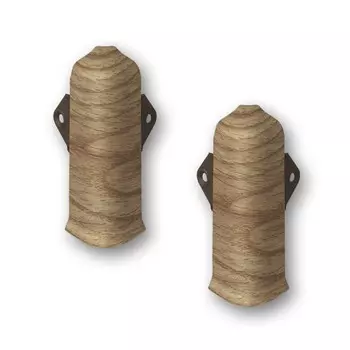 Угол наружный Лексида 80мм с крепежом Дуб классик (2шт/блистер)