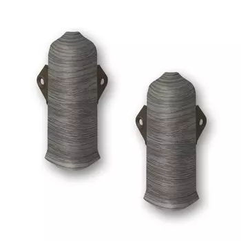 Угол наружный Лексида 80мм с крепежом Сосна серая (2шт/блистер)