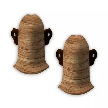 Угол наружный Лексида с крепежом 55мм Дуб (2шт/блистер)