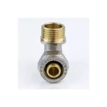 Угольник Aquasfera 7006-07, обжимной, 32 мм х 1" х 90°, наружная резьба, латунь