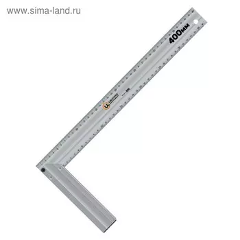 Угольник ЦЕНТРОИНСТРУМЕНТ 0425, алюминиевый, 250 мм