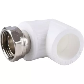 Угольник Kalde, полипропиленовый, d=25 мм x 3/4", с накидной гайкой