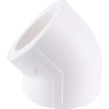 Угольник Kalde, полипропиленовый, d=63 мм, 45°