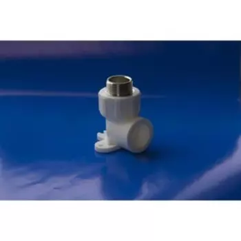 Угольник "ПОЛИТЭК", полипропиленовый, 20 мм x 1/2" мм, наружная резьба