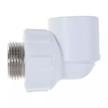 Угольник "ПОЛИТЭК", полипропиленовый, 32 мм x 1" мм, наружная резьба