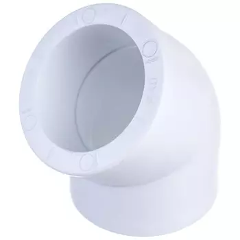 Угольник "ПОЛИТЭК", полипропиленовый, d=40 мм, 45°