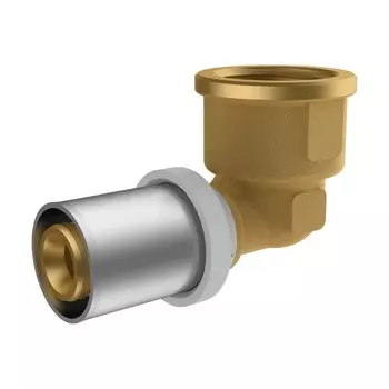 Угольник-пресс RIIFO Omni, 3/4" x 26 мм x 90°, внутренняя резьба, латунь