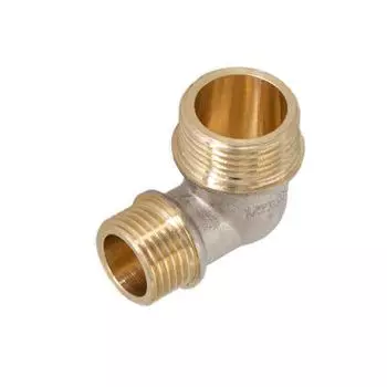 Угольник СТМ, 3/4" x 1/2", никелированная латунь