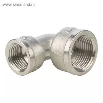 Угольник STOUT SFT-0014-003412, 3/4"-1/2", внутренняя/внутренняя резьба, никел. латунь