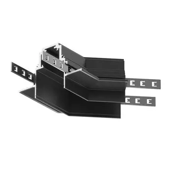 Угол-соединитель 135° Gravity встраиваемый, чёрный