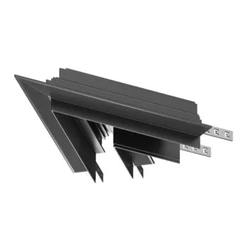 Угол-соединитель 45° Gravity встраиваемый, чёрный