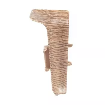 Угол внутренний для плинтуса «Деконика», 55 мм, 211 дуб рустик