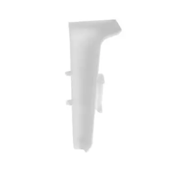 Угол внутренний для плинтуса «Деконика», 70 мм, цвет 001 белый