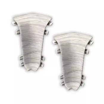 Угол внутренний Лексида 55мм Дуб айсберг (2шт/блистер)