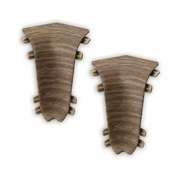 Угол внутренний Лексида 55мм Орех (2шт/блистер)