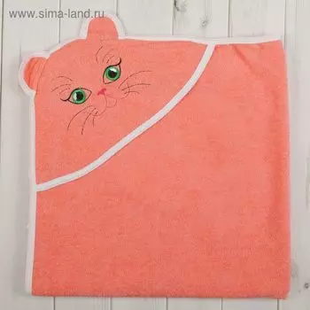 Уголок детский «Киска», размер 120 х 120 см, цвет коралловый