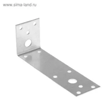 Уголок крепежный асимметричный ТУНДРА krep, 140х40х40х2 мм