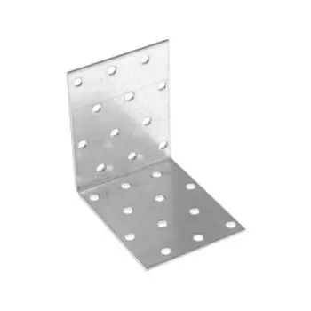 Уголок крепежный равносторонний KUR 80х80х60 цинк, 1 шт.