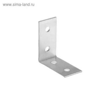 Уголок крепежный равносторонний ТУНДРА krep, 4040202 мм, в упаковке 200 шт.