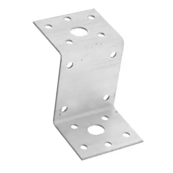 Уголок крепежный Z-образный ТУНДРА, 45х90х65х2 мм, 10 шт.