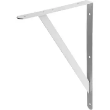Уголок-кронштейн STAYER "MASTER", усиленный, 400 х 280 х 30 х 4 мм, цвет белый