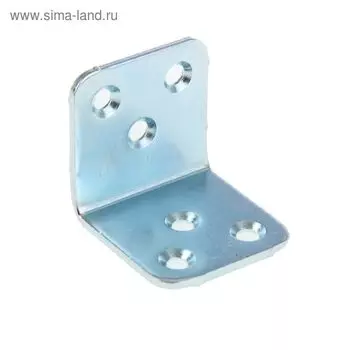 Уголок мебельный 32 х 32 мм, оцинкованный, мелкая фасовка