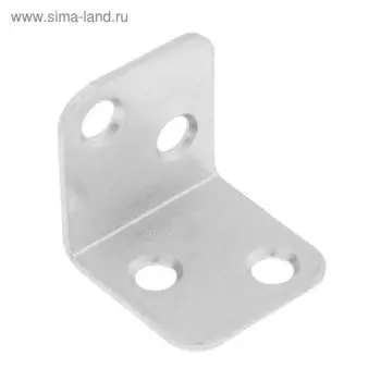 Уголок мебельный ТУНДРА krep, 26х26х25х1.5 мм, цинк, в упаковке 1 шт.