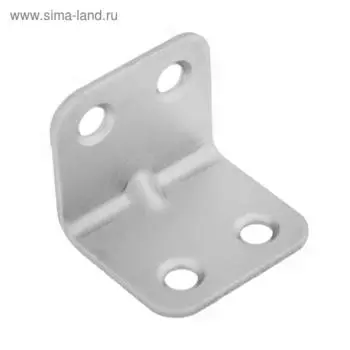 Уголок мебельный ТУНДРА krep, усиленный, 25х25 мм, без покрытия, в упаковке 1 шт.