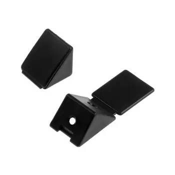 Мебельный уголок M.F, монтажный, 30х30х25 мм, черный