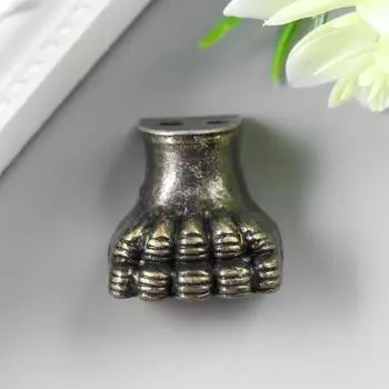 Уголок (ножка) для шкатулки "Лапа" набор 3 шт бронза 2,1х1,3 см