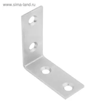 Уголок ТУНДРА krep, 40х40х16х1.8 мм, цинк, в упаковке 1 шт.