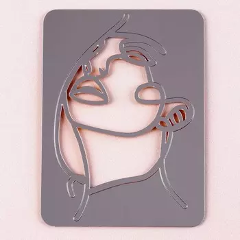 Топпер для торта «Девушка», золотой