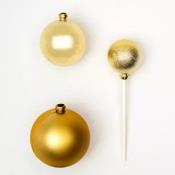 Топпер для торта «Шары», золотой