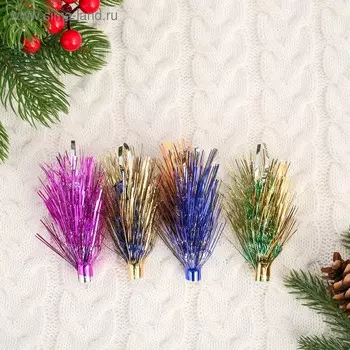 Ёлочное украшение из фольги «Слана. Ёжик» 7см, МИКС