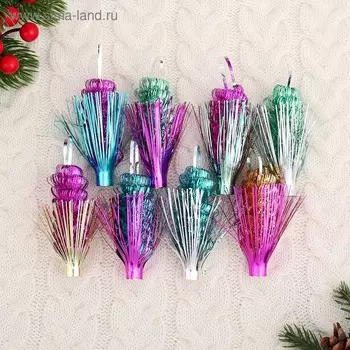 Украшение новогоднее фольга "Подвеска" микс