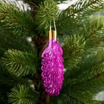 Ёлочное украшение из фольги «Слана. Шишка», 9 см, МИКС