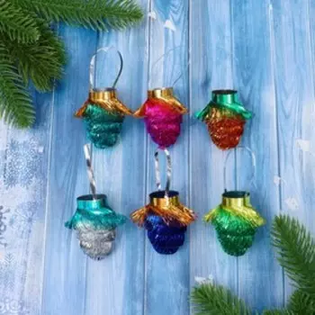 Ёлочное украшение из фольги «Слана. Ягодка», 4 см, МИКС