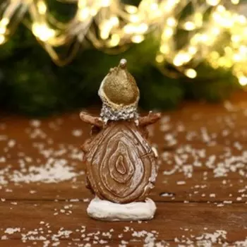 Украшение ёлочное "Снеговик в колпачке" 4,5х10 см, микс