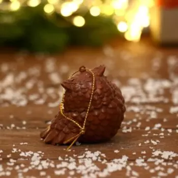 Украшение ёлочное "Совушка" 5х5 см, микс