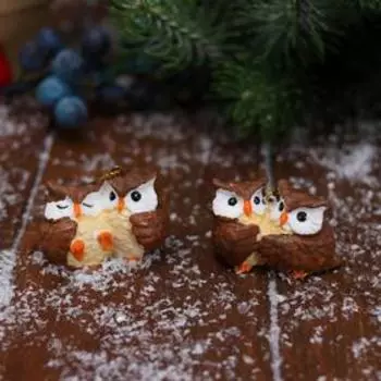 Ёлочная игрушка «Влюблённые совушки» 53.5 см, МИКС