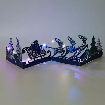 Украшение с гирляндой «Сани»