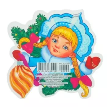 Украшения на скотче "Снегурочка" глиттер