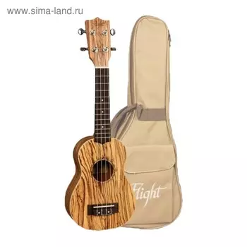 Укулеле FLIGHT DUS322 ZEB - сопрано, цвет натурал