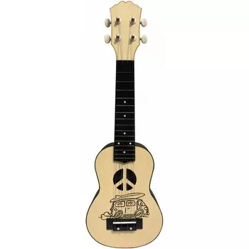 Укулеле TERRIS PLUS BUS - сопрано, автобус, пацифик, беж, пластик