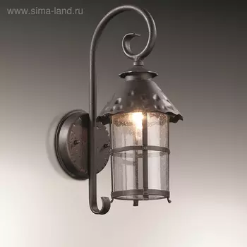 Уличный настенный светильник LUMI, 1x60Вт, E27, IP44, цвет коричневый